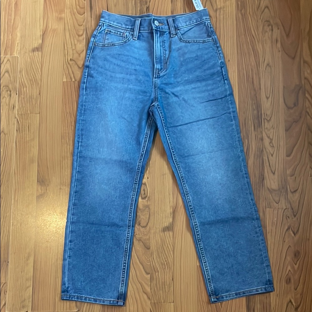 Old Navy Kids high rise slouchy straight jeans
